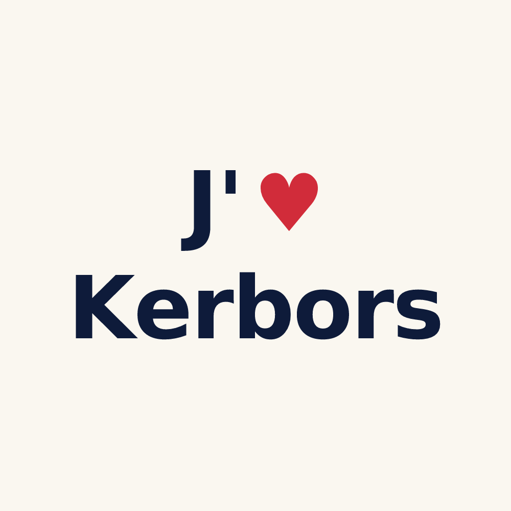 Tasse personnalisée Kerbors — design J'aime Kerbors