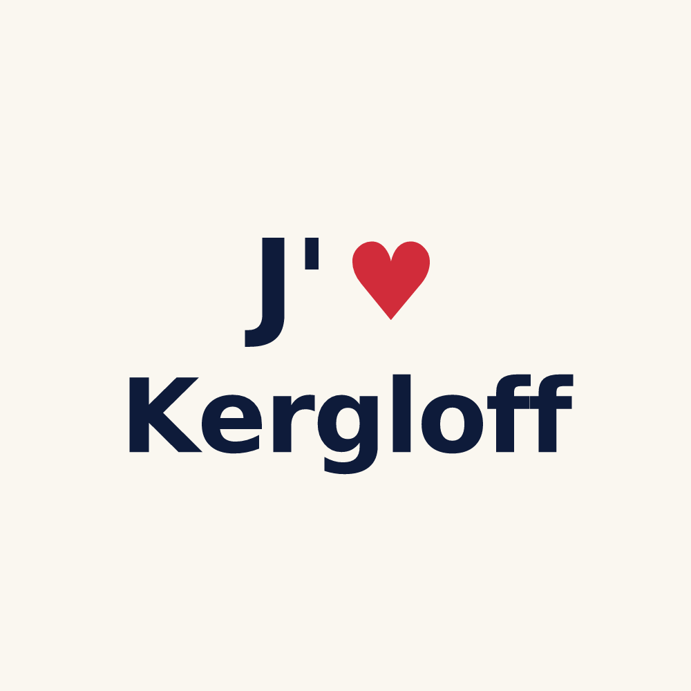 Tasse personnalisée Kergloff — design J'aime Kergloff