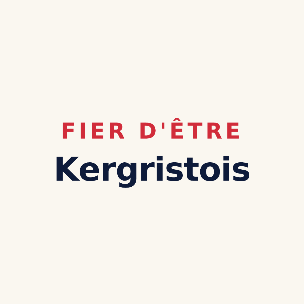 Tasse « Fier d'être Kergristois » — design pour Kergrist-Moëlou