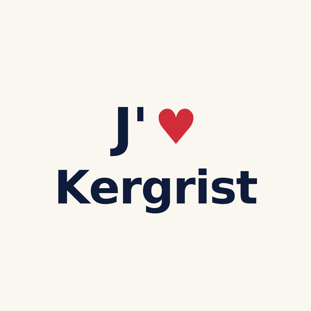 Tasse personnalisée Kergrist — design J'aime Kergrist