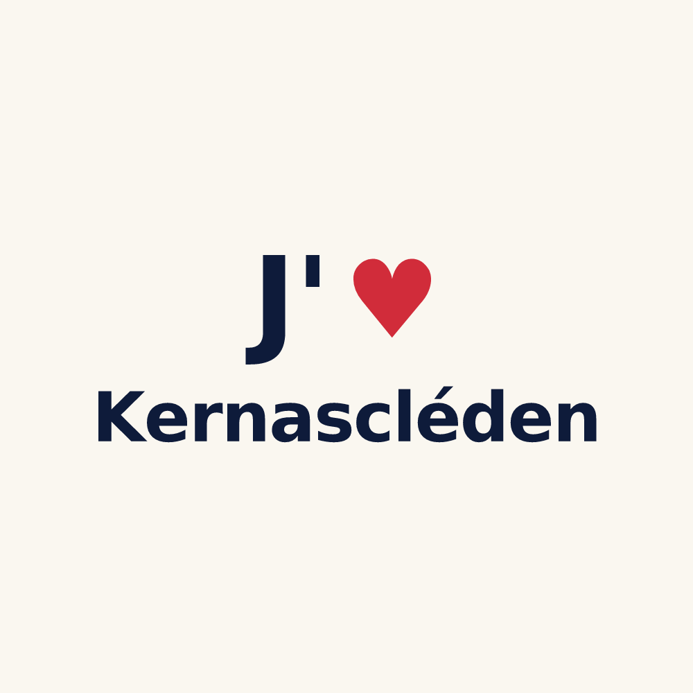 Tasse personnalisée Kernascléden — design J'aime Kernascléden