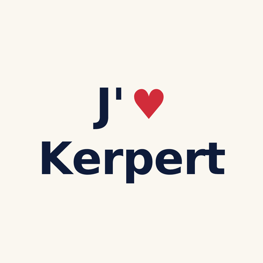 Tasse personnalisée Kerpert — design J'aime Kerpert