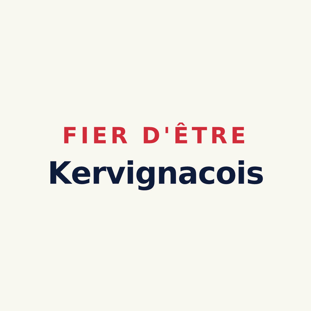 Tasse « Fier d'être Kervignacois » — design pour Kervignac