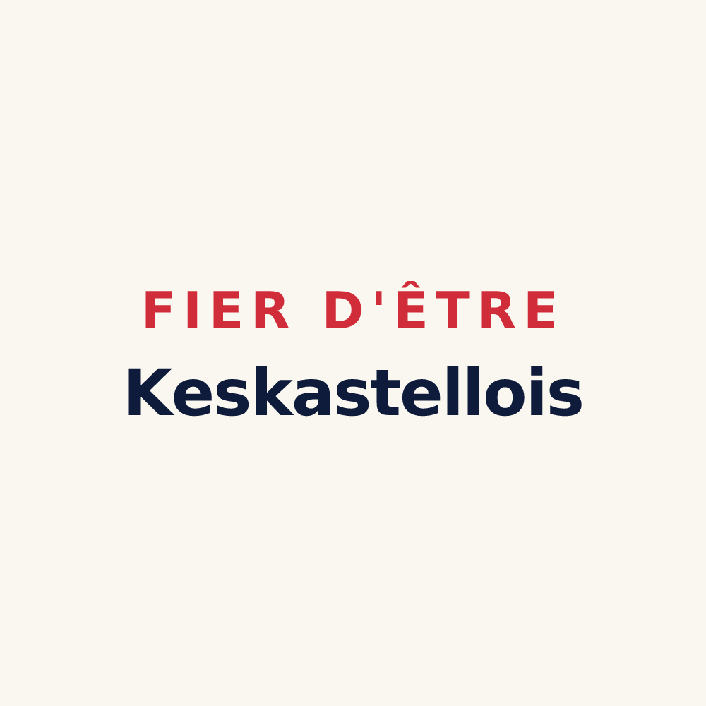 Tasse « Fier d'être Keskastellois » — design pour Keskastel