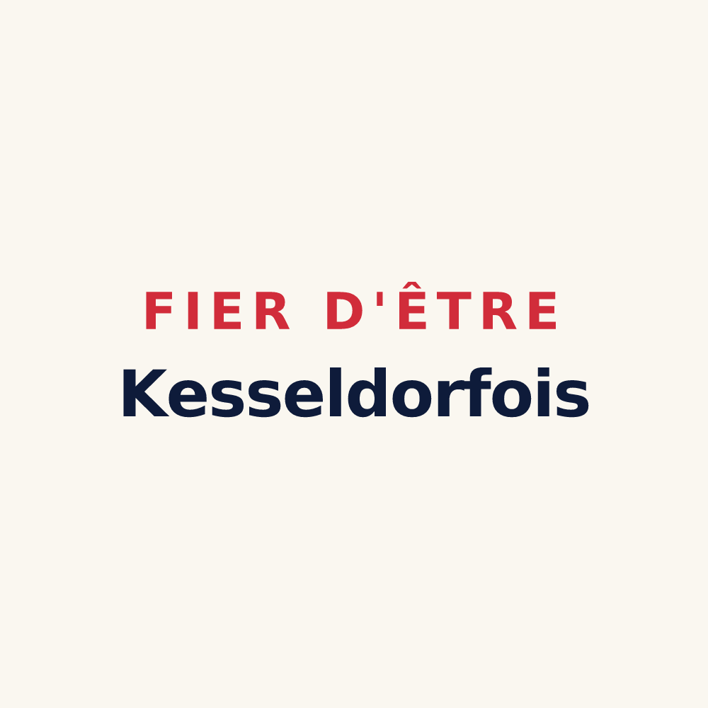Tasse « Fier d'être Kesseldorfois » — design pour Kesseldorf
