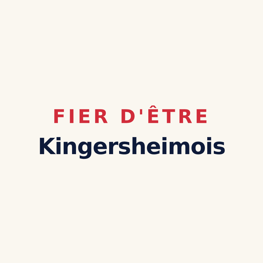 Tasse « Fier d'être Kingersheimois » — design pour Kingersheim