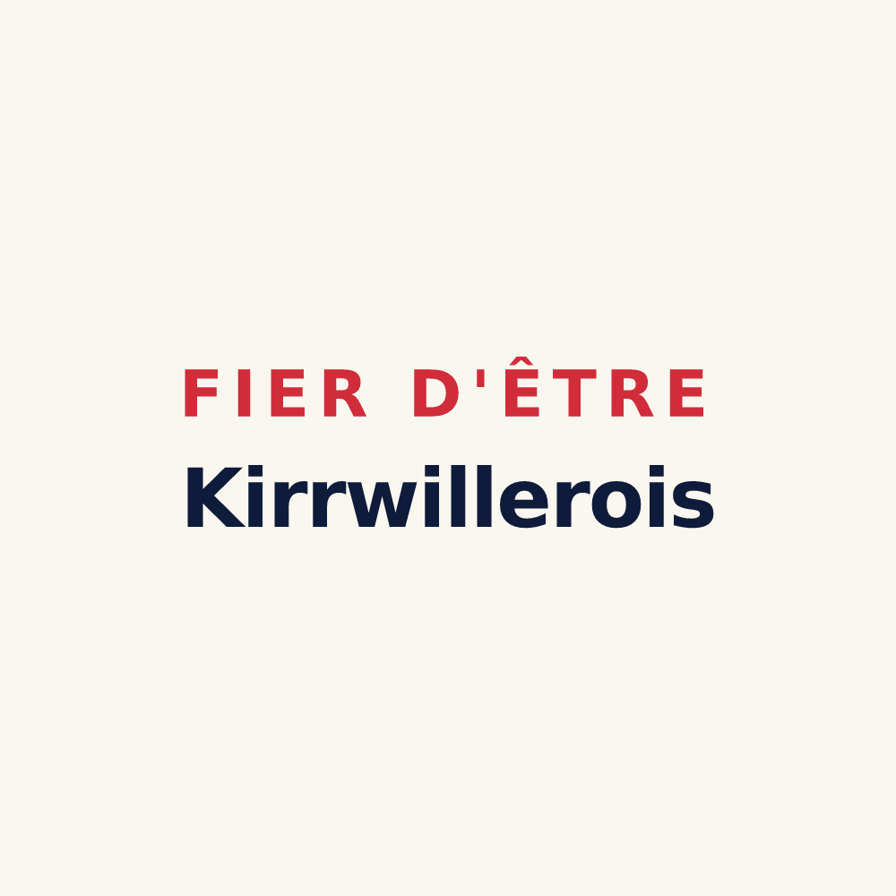 Tasse « Fier d'être Kirrwillerois » — design pour Kirrwiller