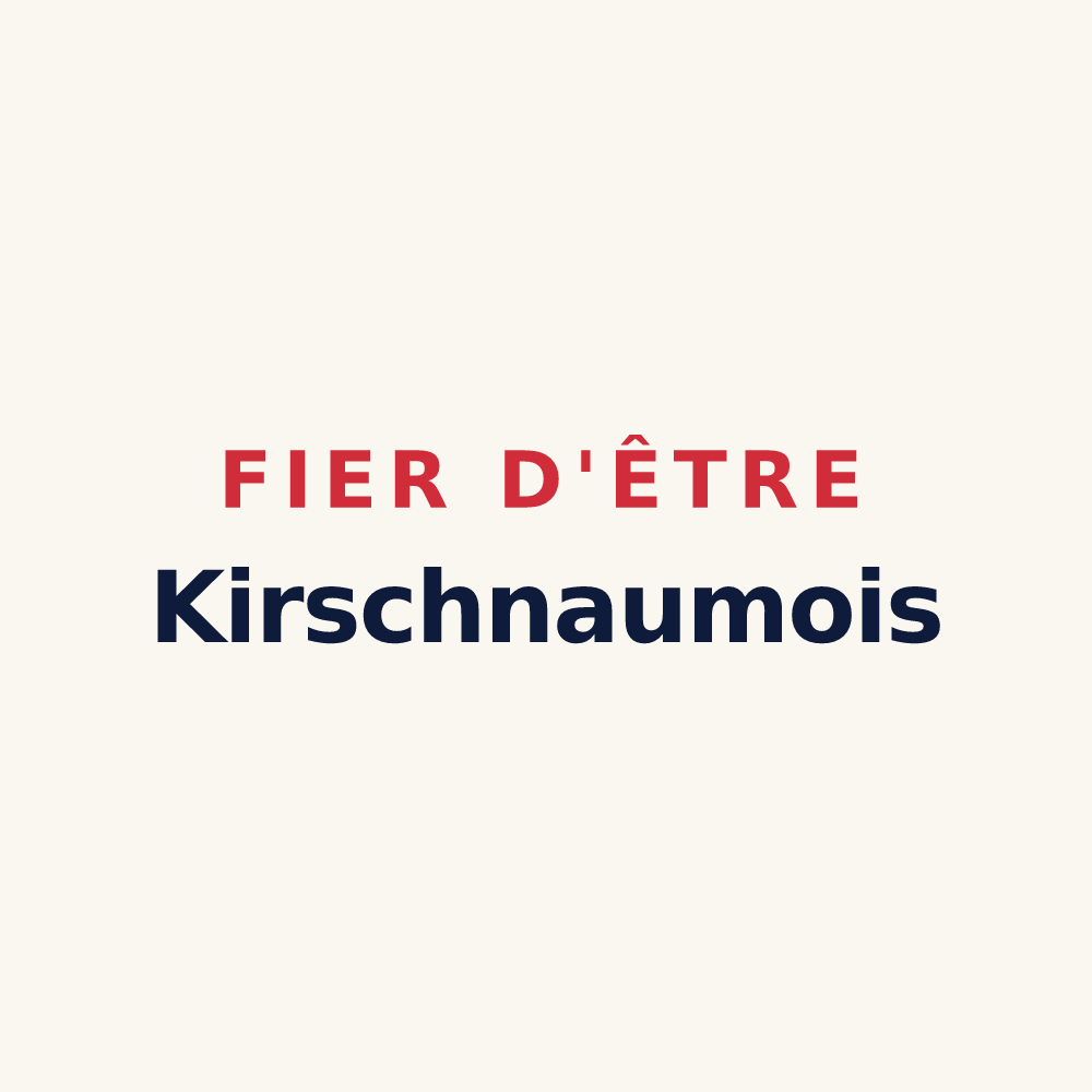 Tasse « Fier d'être Kirschnaumois » — design pour Kirschnaumen