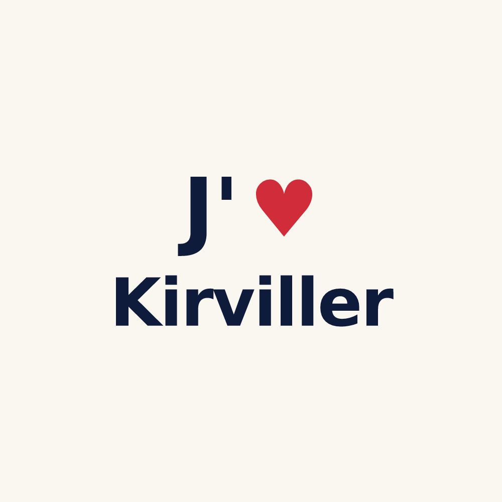 Tasse personnalisée Kirviller — design J'aime Kirviller