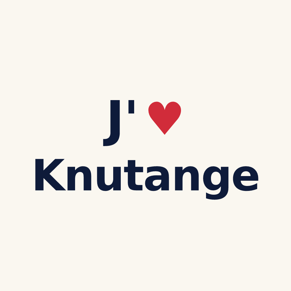 Tasse personnalisée Knutange — design J'aime Knutange