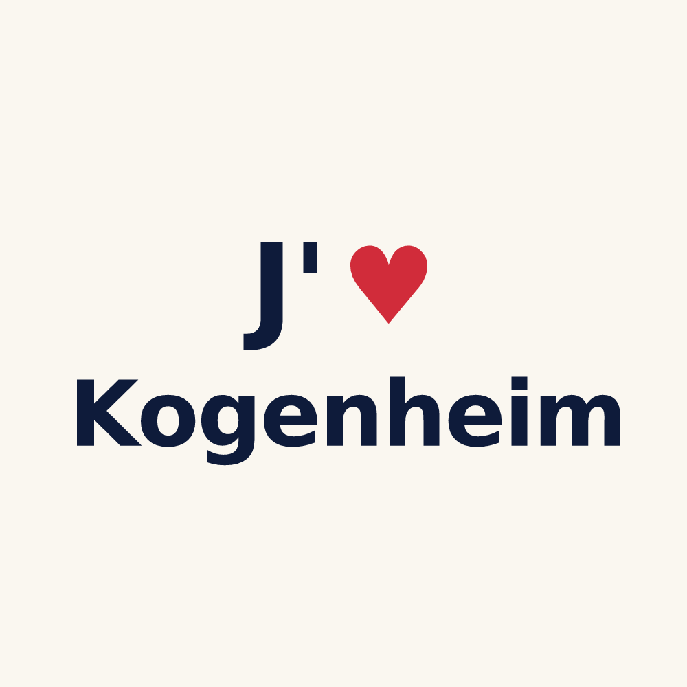 Tasse personnalisée Kogenheim — design J'aime Kogenheim