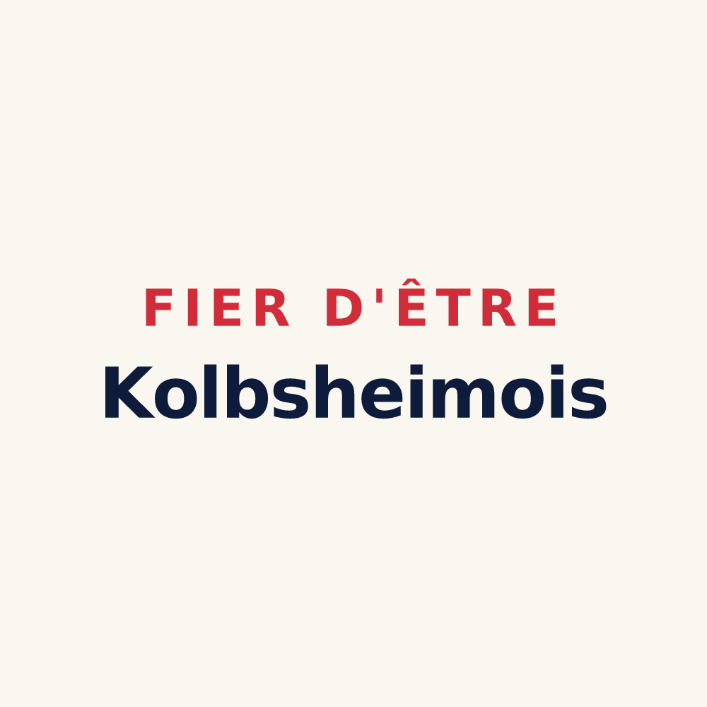 Tasse « Fier d'être Kolbsheimois » — design pour Kolbsheim