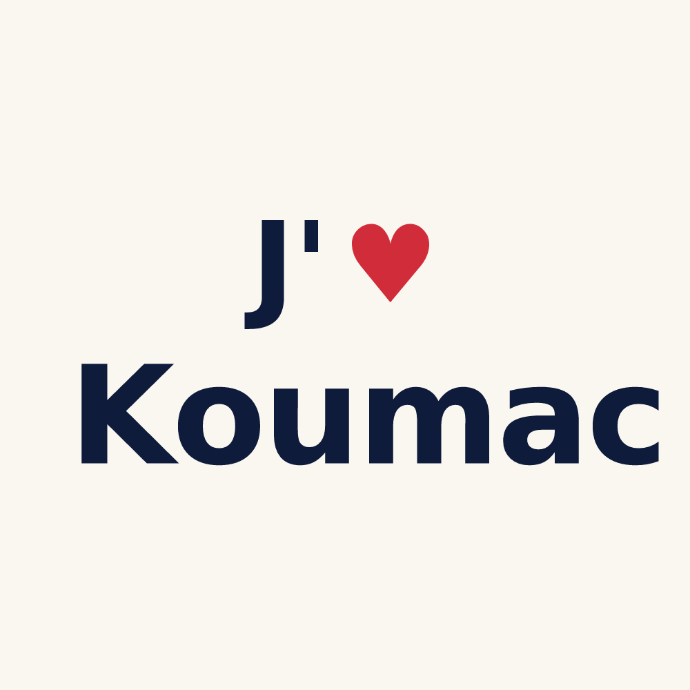 Tasse personnalisée Koumac — design J'aime Koumac