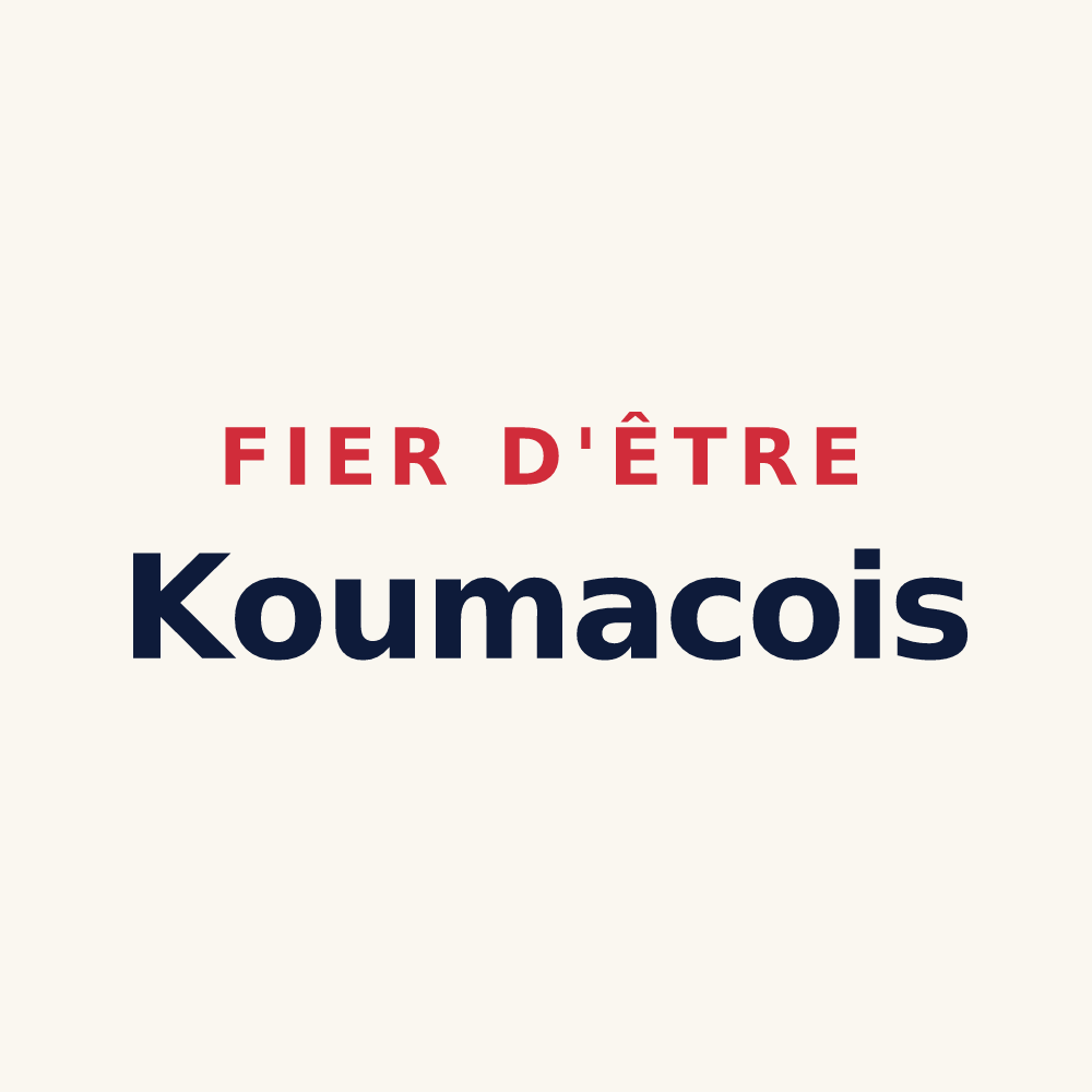 Tasse « Fier d'être Koumacois » — design pour Koumac
