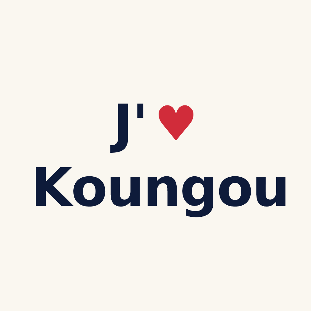 Tasse personnalisée Koungou — design J'aime Koungou