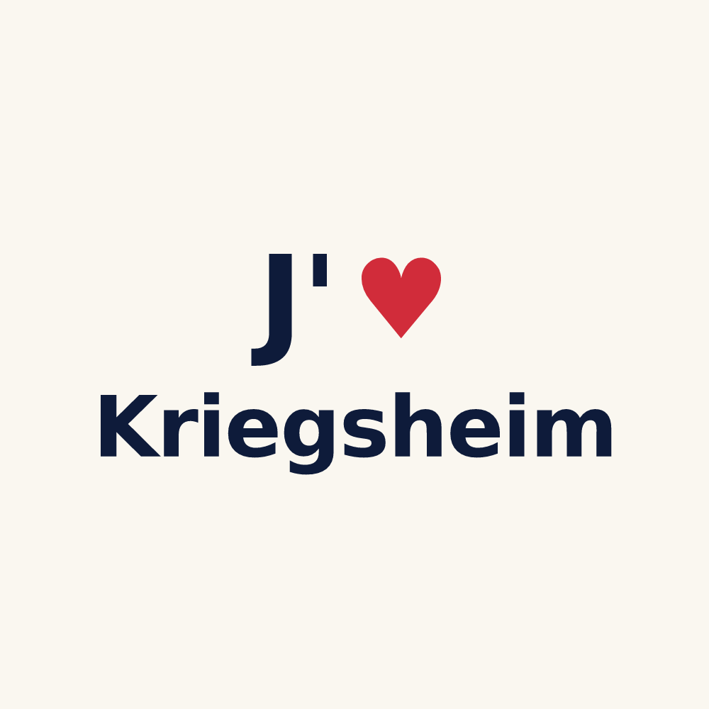 Tasse personnalisée Kriegsheim — design J'aime Kriegsheim