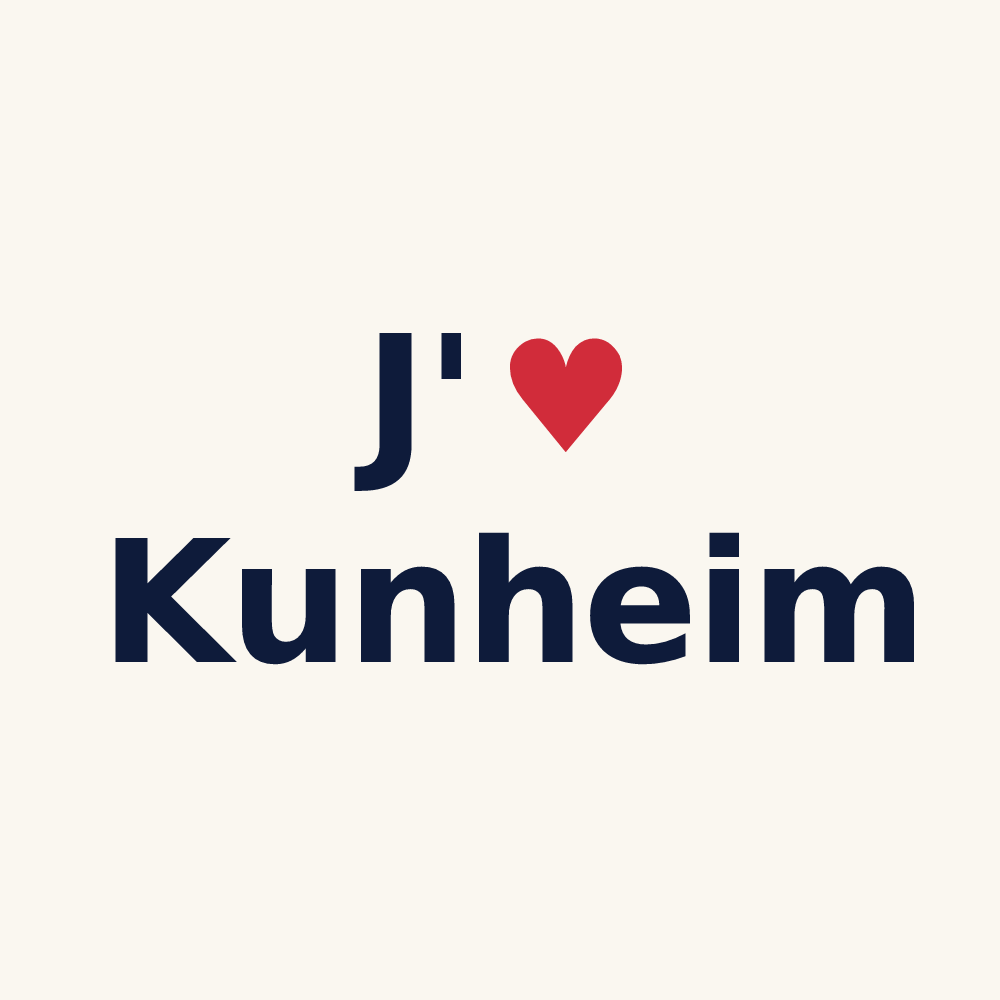Tasse personnalisée Kunheim — design J'aime Kunheim