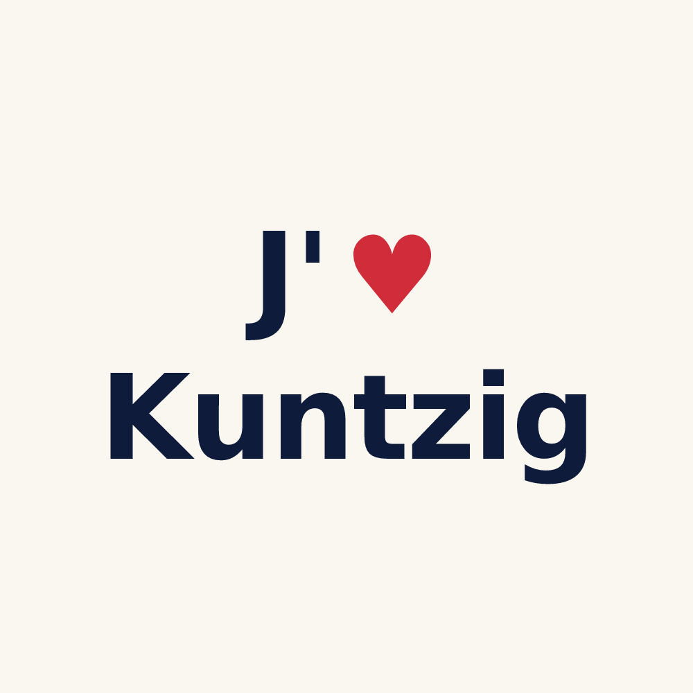 Tasse personnalisée Kuntzig — design J'aime Kuntzig