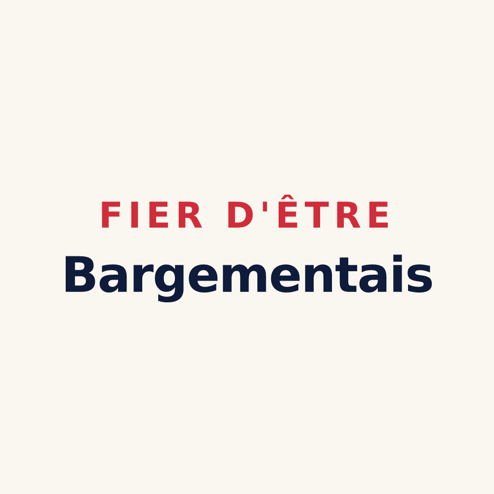 Tasse « Fier d'être Bargementais » — design pour L'Abergement-Sainte-Colombe