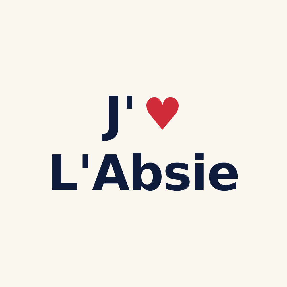 Tasse personnalisée L'Absie — design J'aime L'Absie