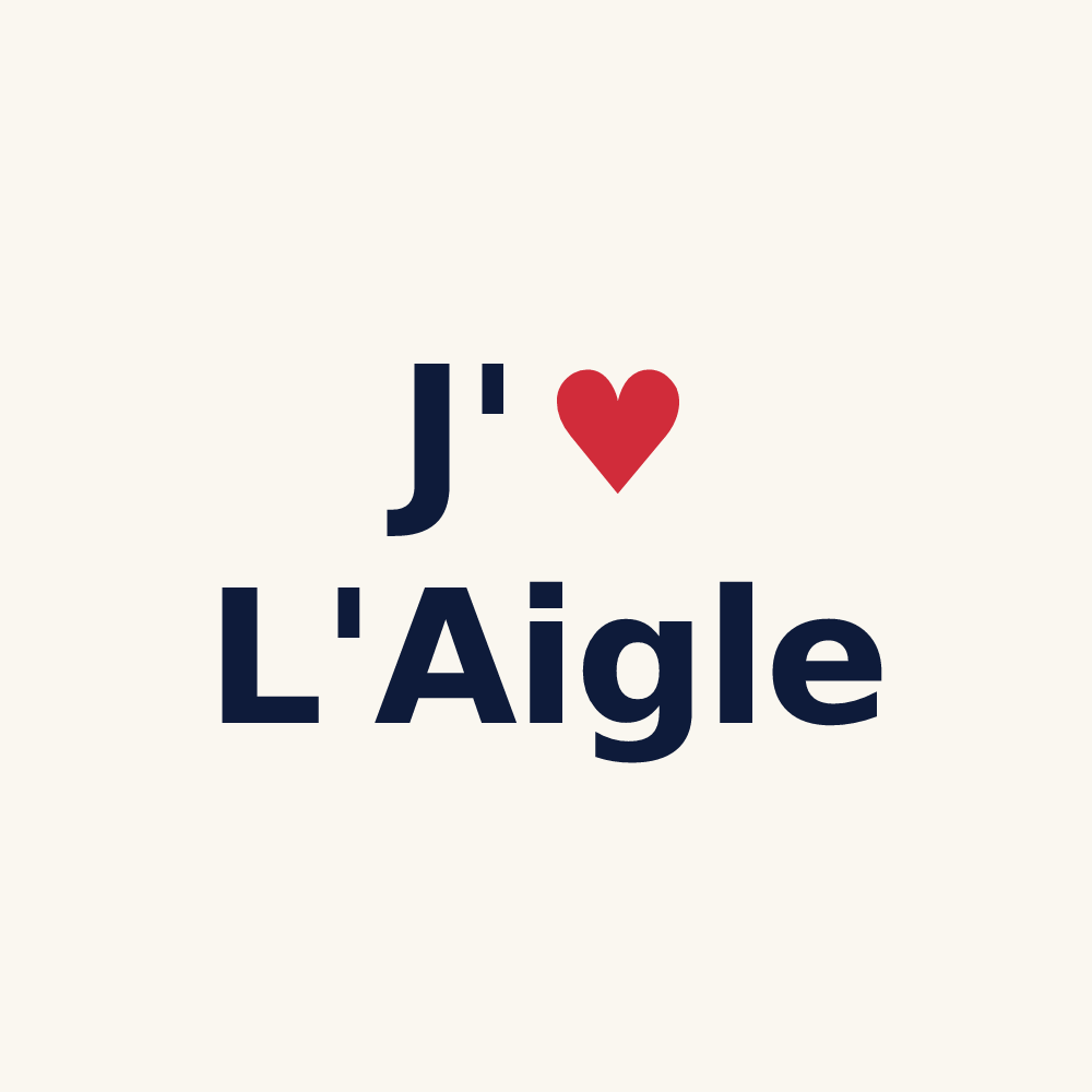 Tasse personnalisée L'Aigle — design J'aime L'Aigle