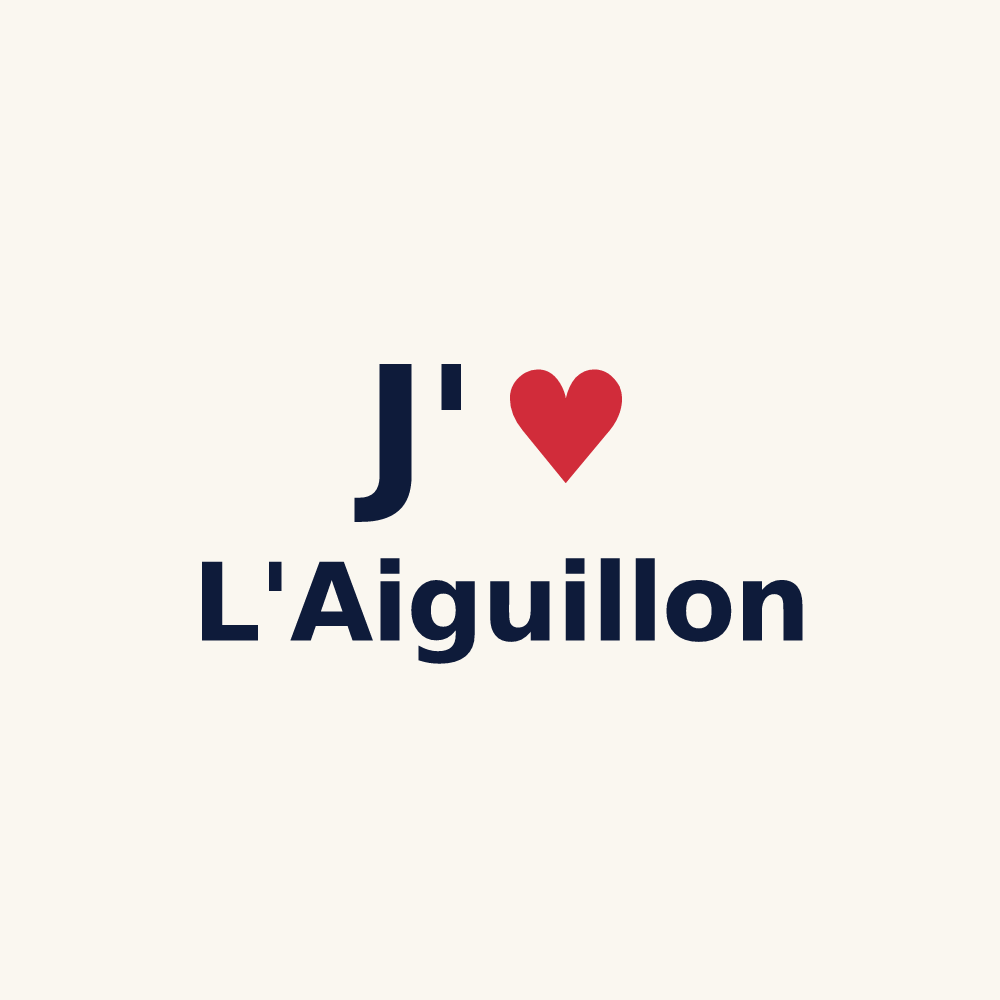 Tasse personnalisée L'Aiguillon — design J'aime L'Aiguillon