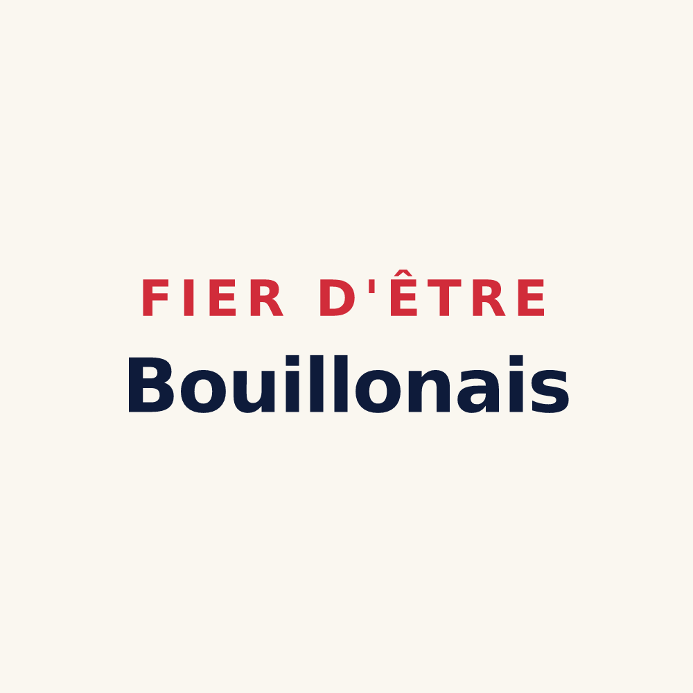 Tasse « Fier d'être Bouillonais » — design pour L'Ajoupa-Bouillon
