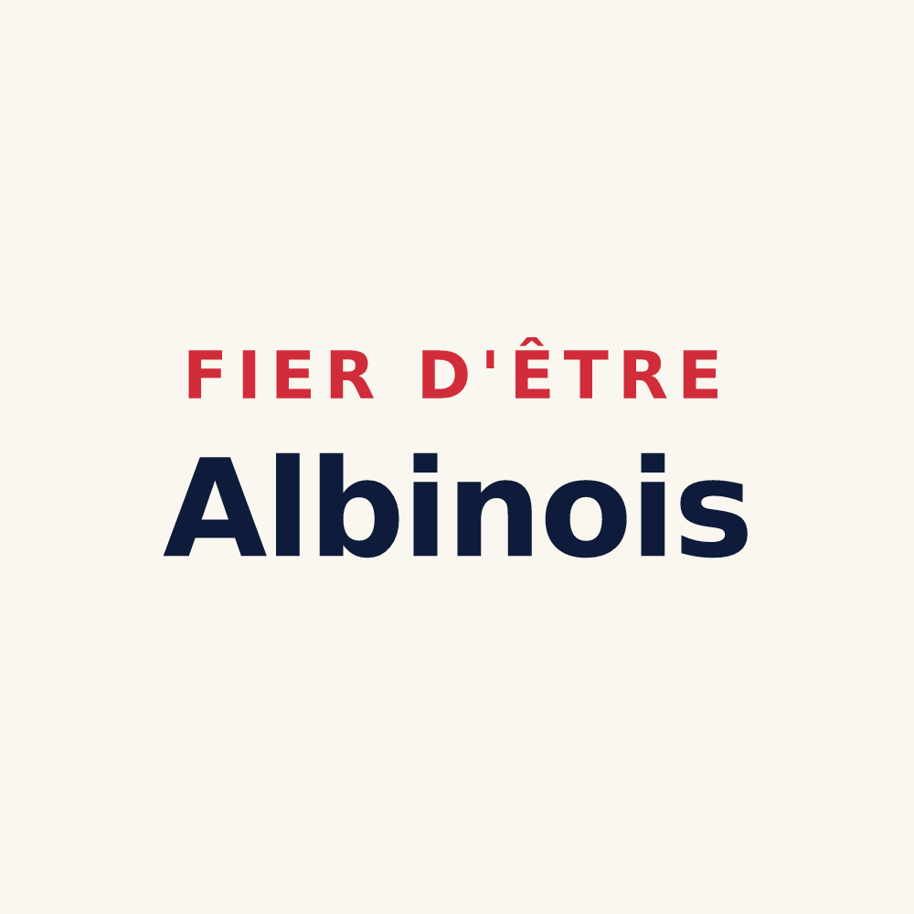 Tasse « Fier d'être Albinois » — design pour L'Albenc