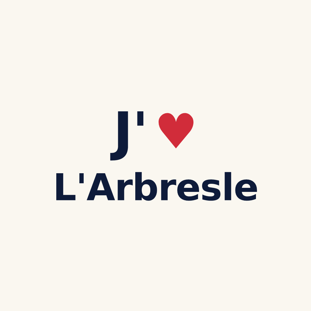 Tasse personnalisée L'Arbresle — design J'aime L'Arbresle