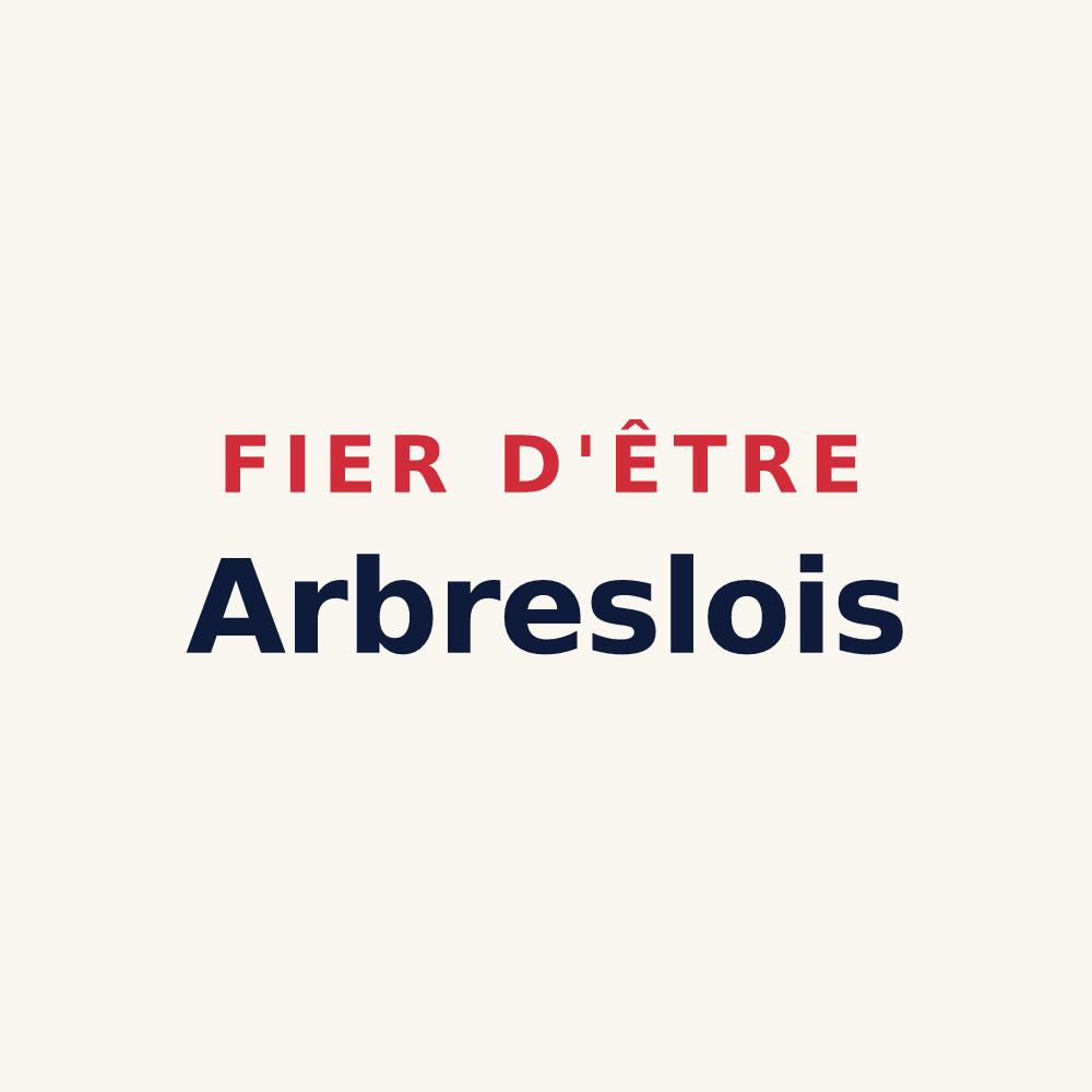 Tasse « Fier d'être Arbreslois » — design pour L'Arbresle