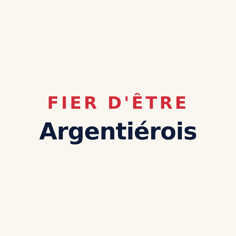 Tasse « Fier d'être Argentiérois » — design pour L'Argentière-la-Bessée