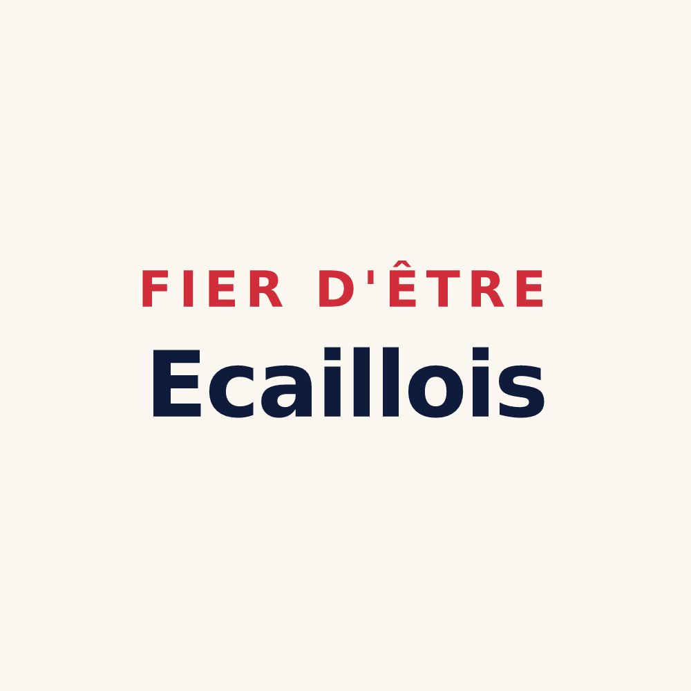 Tasse « Fier d'être Ecaillois » — design pour L'Écaille