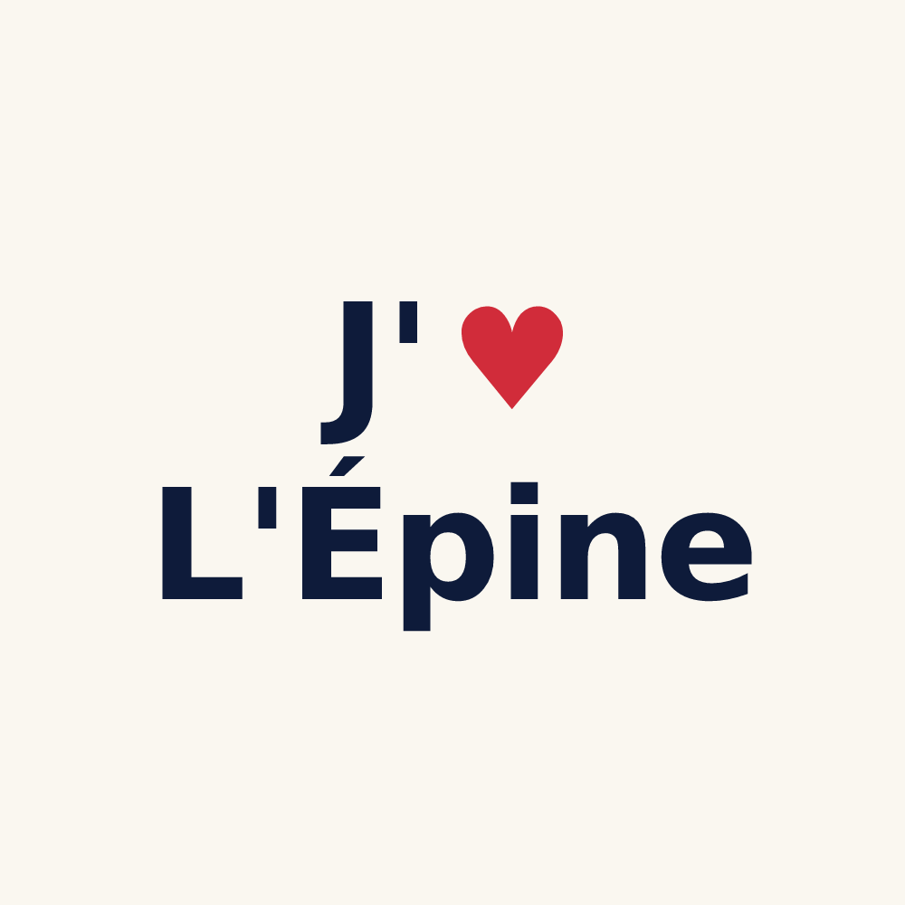 Tasse personnalisée L'Épine — design J'aime L'Épine