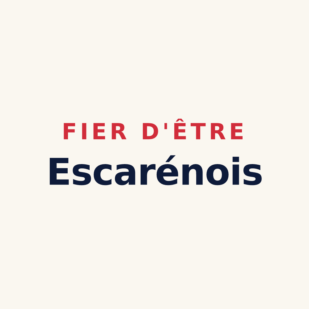 Tasse « Fier d'être Escarénois » — design pour L'Escarène
