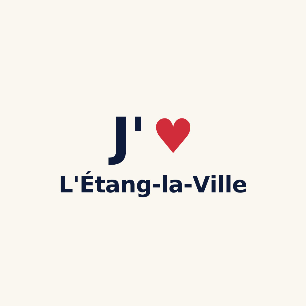 Tasse personnalisée L'Étang-la-Ville — design J'aime L'Étang-la-Ville