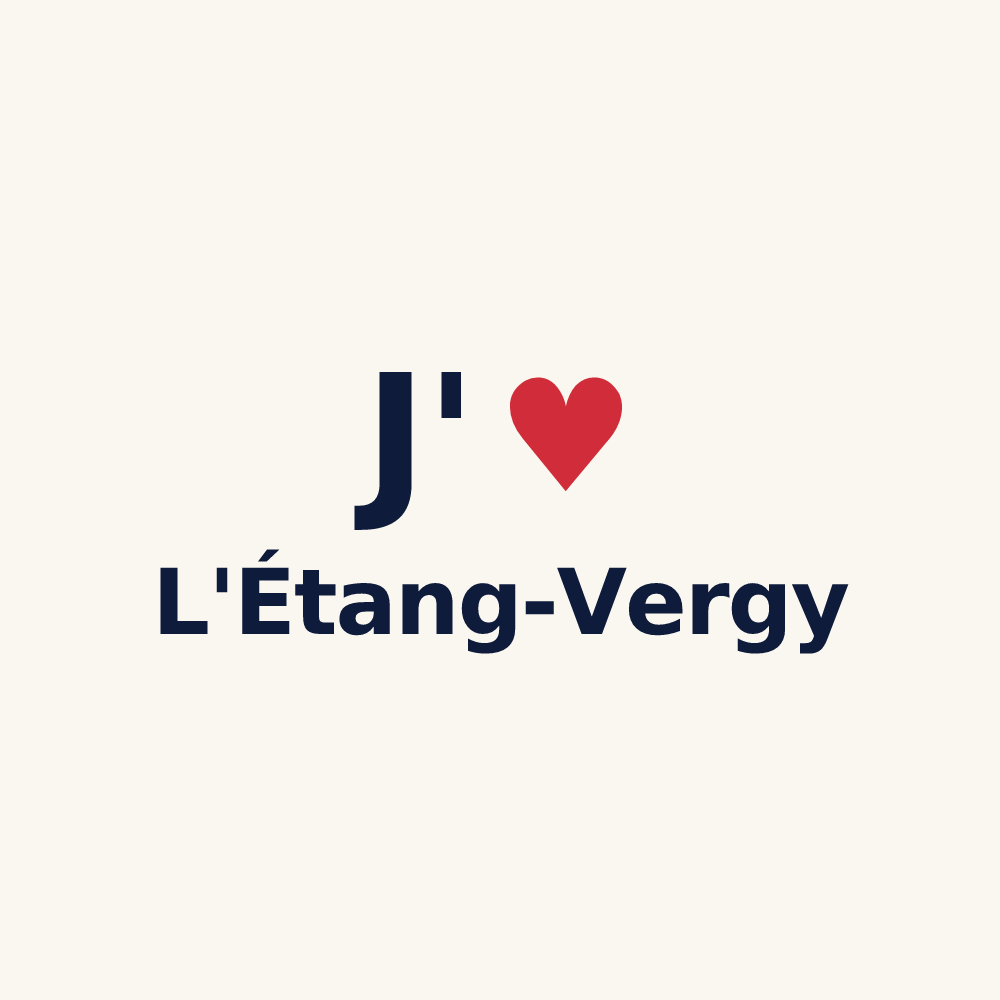 Tasse personnalisée L'Étang-Vergy — design J'aime L'Étang-Vergy