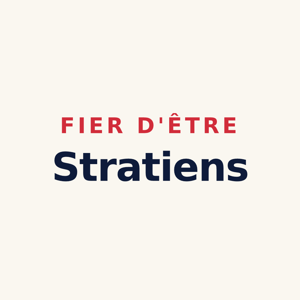 Tasse « Fier d'être Stratiens » — design pour L'Étrat