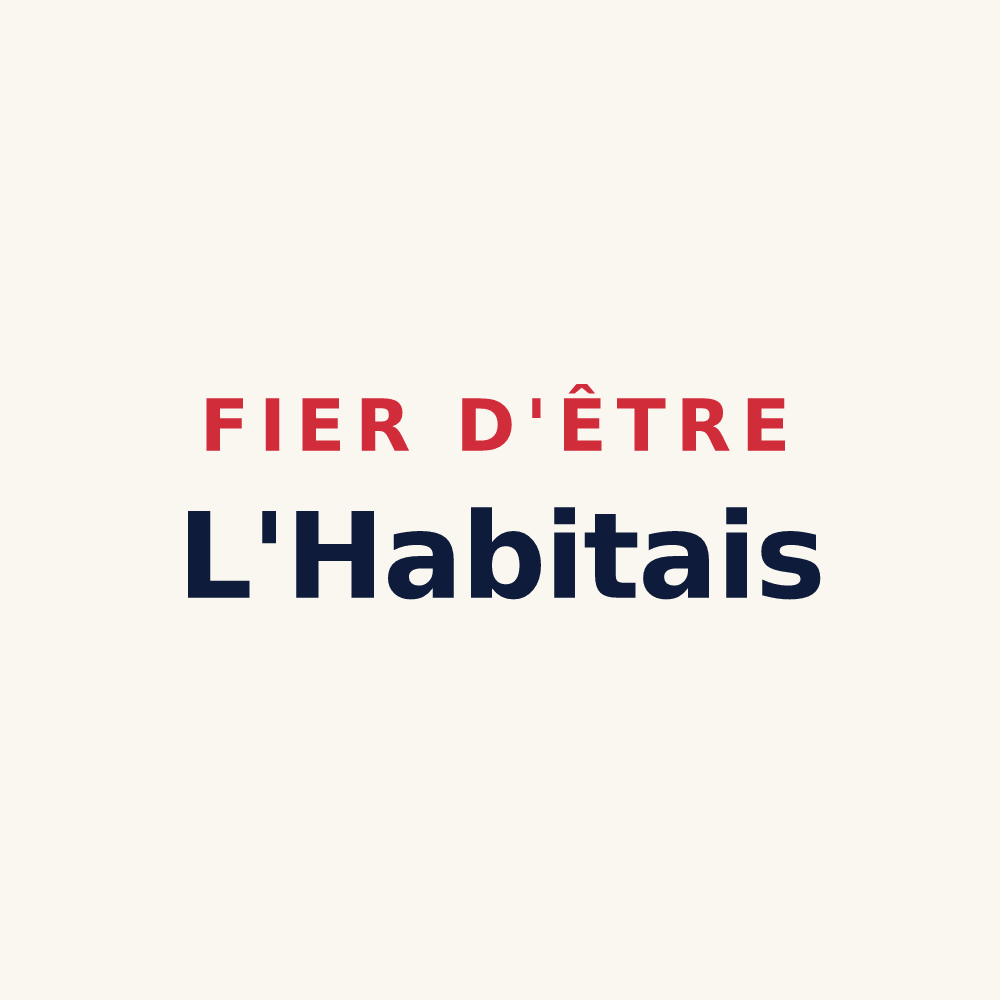 Tasse « Fier d'être L'Habitais » — design pour L'Habit