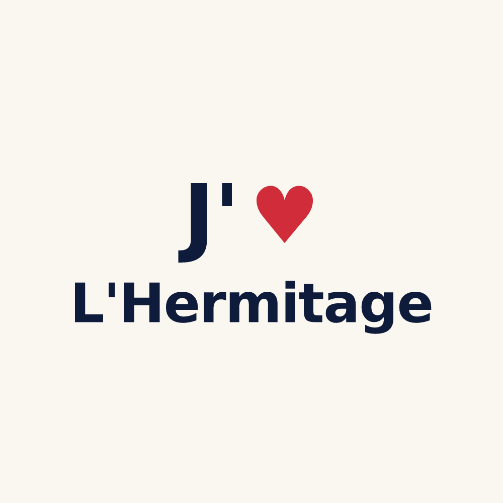 Tasse personnalisée L'Hermitage — design J'aime L'Hermitage