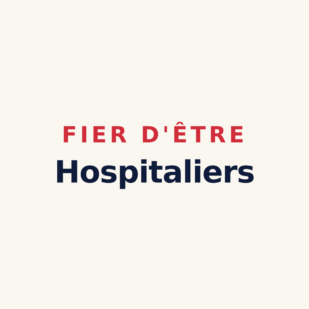 Tasse « Fier d'être Hospitaliers » — design pour L'Hôpital-le-Grand