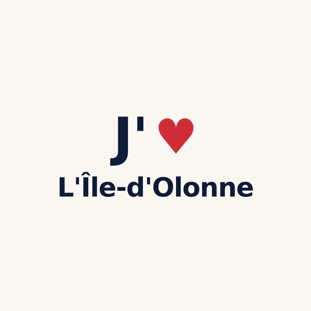 Tasse personnalisée L'Île-d'Olonne — design J'aime L'Île-d'Olonne