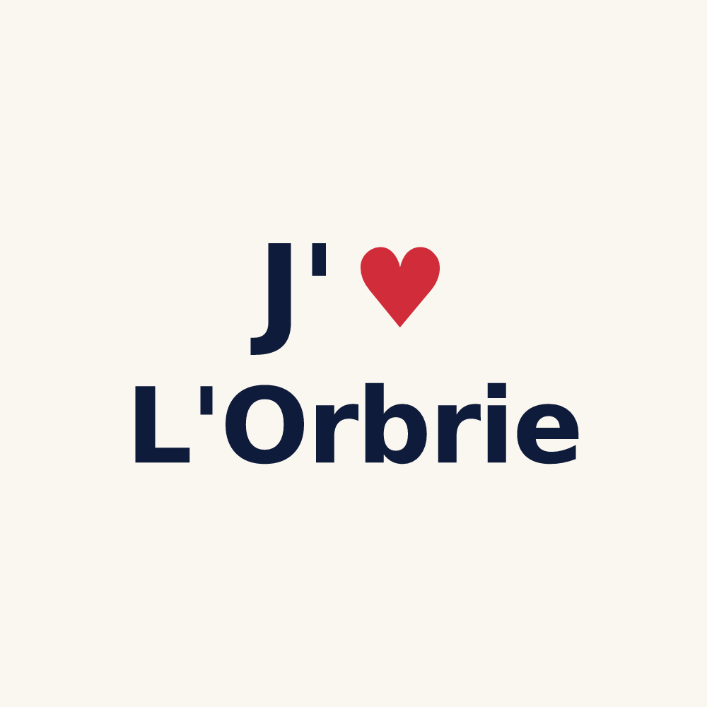 Tasse personnalisée L'Orbrie — design J'aime L'Orbrie