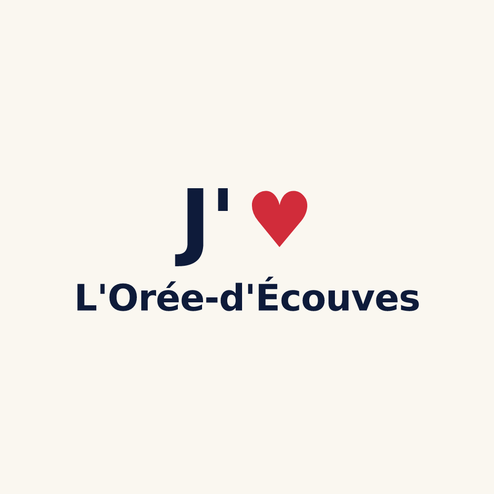 Tasse personnalisée L'Orée-d'Écouves — design J'aime L'Orée-d'Écouves