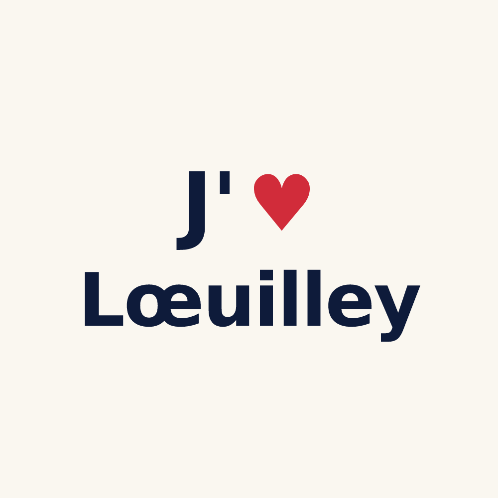 Tasse personnalisée Lœuilley — design J'aime Lœuilley