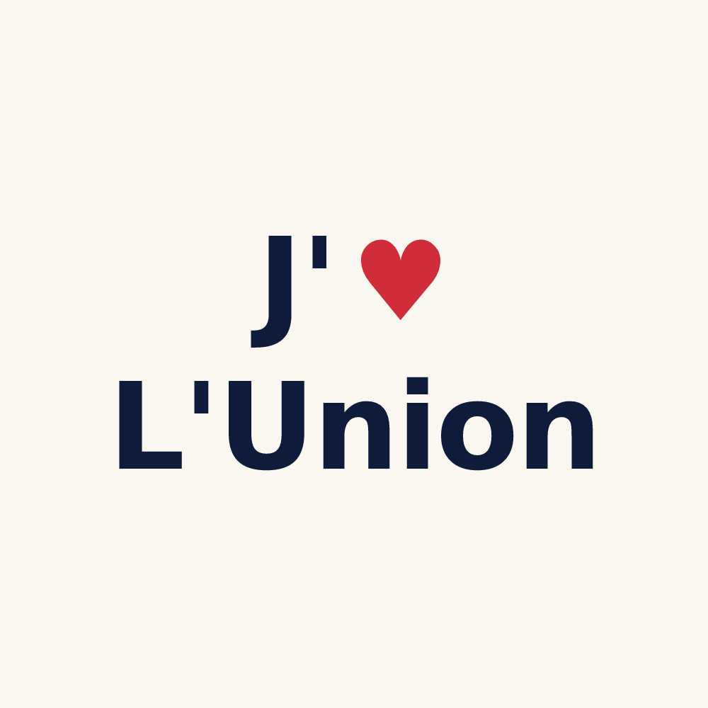 Tasse personnalisée L'Union — design J'aime L'Union