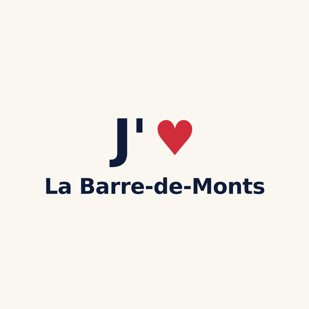 Tasse personnalisée La Barre-de-Monts — design J'aime La Barre-de-Monts