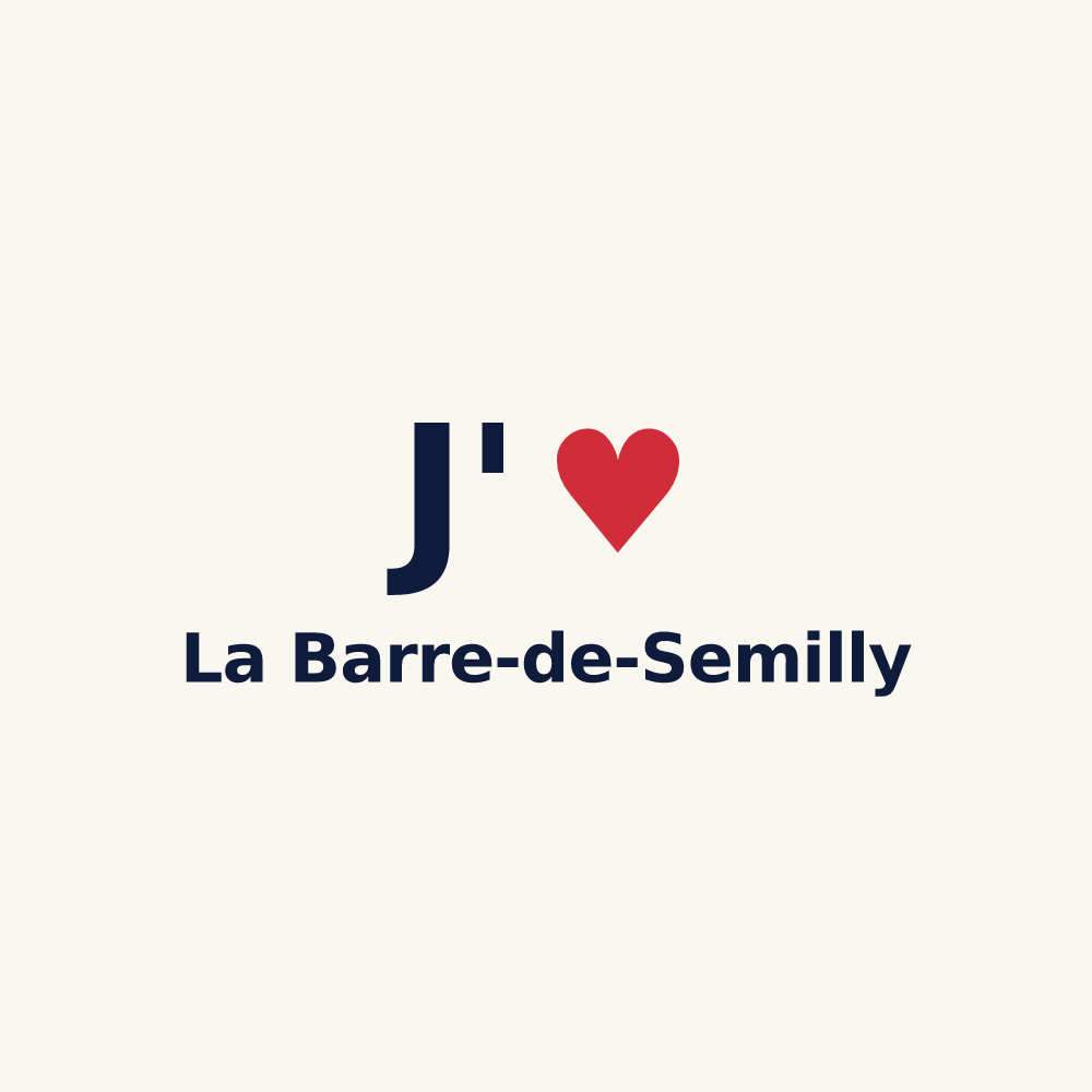 Tasse personnalisée La Barre-de-Semilly — design J'aime La Barre-de-Semilly