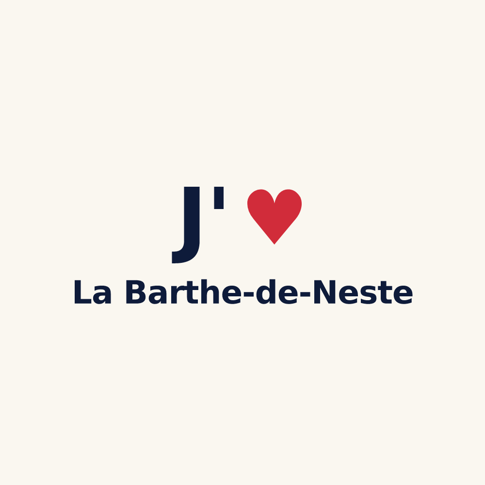 Tasse personnalisée La Barthe-de-Neste — design J'aime La Barthe-de-Neste
