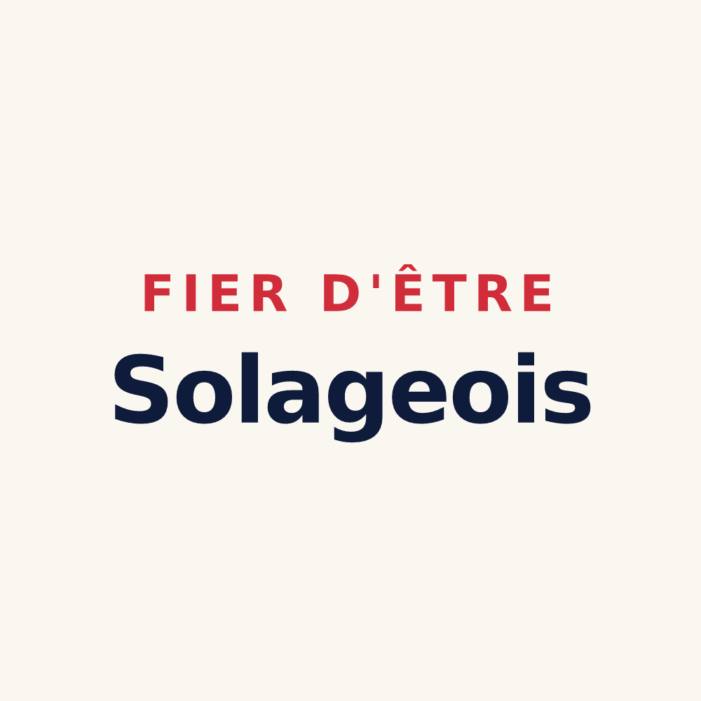 Tasse « Fier d'être Solageois » — design pour La Bastide-Solages