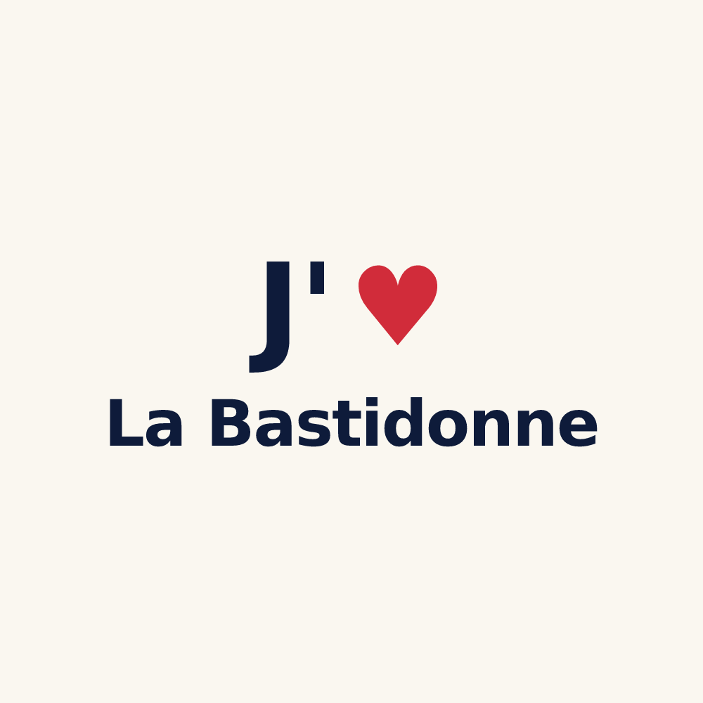 Tasse personnalisée La Bastidonne — design J'aime La Bastidonne